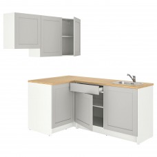 Кутова кухня IKEA KNOXHULT сірий 182x183x220 см (793.884.04)