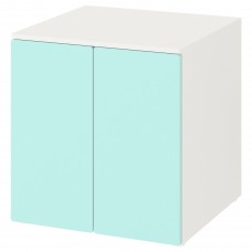 Шкаф IKEA SMASTAD / PLATSA белый бирюзовый 60x57x63 см (793.896.63)