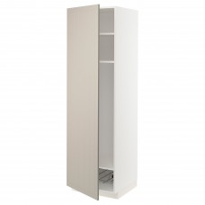 Модуль кухонної шафи IKEA METOD білий бежевий 60x60x200 см (794.078.22)
