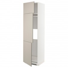 Висока кухонна шафа IKEA METOD білий бежевий 60x60x220 см (794.078.36)