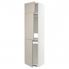 Висока кухонна шафа IKEA METOD білий бежевий 60x60x240 см (794.078.41)