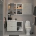 Комплект мебели для ванной IKEA ENHET / TVALLEN под бетон белый 102x43x65 см (794.199.19)