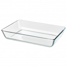 Форма для выпечки IKEA MIXTUR прозрачное стекло 35x25 см (800.587.61)