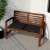Садовая скамья со спинкой IKEA APPLARO коричневый (802.085.29)