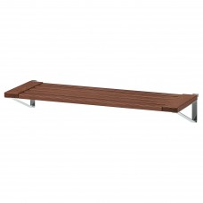 Полиця для стінової панелі IKEA APPLARO сад балкон коричневий 68x27 см (802.086.85)