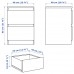 Комод с 2 ящиками IKEA MALM белый 40x55 см (802.145.49)