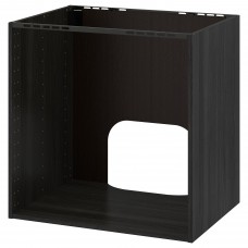 Підлогова кухонна шафа IKEA METOD чорний 80x60x80 см (802.154.74)