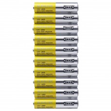 Лужна батарейка IKEA ALKALISK LR03 AAA 1 5В (802.405.05)