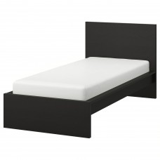 Каркас ліжка IKEA MALM чорно-коричневий 90x200 см (802.494.93)