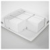 Матрац із пінополіуретану IKEA MALVIK жорсткий білий 140x200 см (802.722.52)