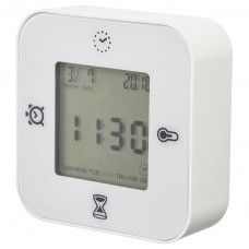 Годинник з термометром IKEA KLOCKIS білий (802.770.04)