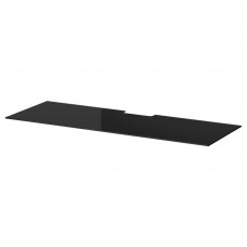 Верхня панель тумби під TV IKEA BESTA скло чорний 120x40 см (802.953.00)