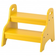 Детский табурет-лестница IKEA TROGEN желтый 40x38x33 см (803.715.20)