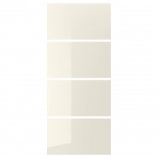 4 панелі для рами розсувних дверей IKEA HOKKSUND глянцевий світло-бежевий 100x236 см (803.738.02)