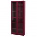 Шкаф-витрина IKEA BILLY темно-красный 80x30x202 см (803.856.16)