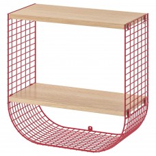 Навісна полиця IKEA SVENSHULT червоно-коричневий білений дуб 41x20 см (804.000.75)