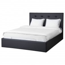 Ліжко IKEA GVARV чорний 180x200 см (804.097.21)