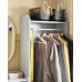 Відкрита гардеробна шафа з 3 шухлядами IKEA HAUGA сірий 70x199 см (804.249.67)