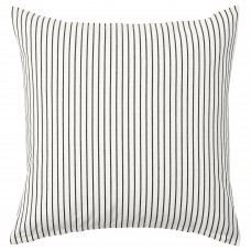 Чехол на подушку IKEA INGALILL белый темно-серый в полоску 50x50 см (804.326.65)