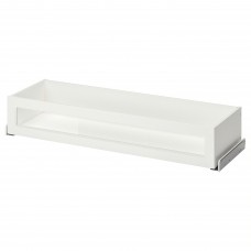 Шухляда з скляним фронтом IKEA KOMPLEMENT білий 100x35 см (804.470.11)