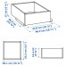 Шухляда IKEA KOMPLEMENT чорно-коричневий 50x58 см (804.471.34)