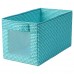 Коробка IKEA UPPRYMD бирюзовый 25x44x25 см (804.622.66)
