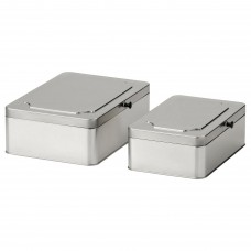 Коробка з кришкою IKEA ANILINARE 2 шт. метал (804.682.68)