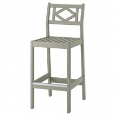 Барний стілець з спинкою IKEA BONDHOLMEN сірий (804.690.22)