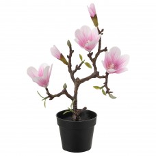 Штучна рослина в горщику IKEA FEJKA магнолія рожева 9 см (804.761.26)