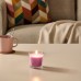 Свічка ароматична у склянці IKEA SINNLIG вишня яскраво-рожевий 7.5 см (804.825.56)