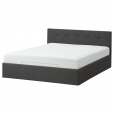 Ліжко IKEA BJORBEKK сірий 160x200 см (804.896.66)