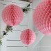 Підвісна прикраса IKEA INBJUDEN 3 шт. рожева сфера (804.913.82)