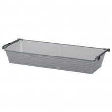 Сітчастий кошик із напрямною рейкою IKEA KOMPLEMENT темно-сірий 100x35 см (890.109.82)