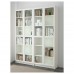 Стеллаж для книг IKEA BILLY / OXBERG белый стекло 160x30x202 см (890.178.32)