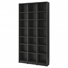 Стеллаж для книг IKEA BILLY черно-коричневый 120x28x237 см (890.204.72)