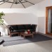 3-местный модульный диван IKEA APPLARO коричневый черный 223x80x78 см (890.540.42)