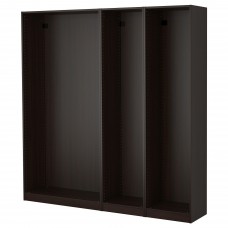 3 каркаса гардероба IKEA PAX черно-коричневый 200x35x201 см (890.549.09)