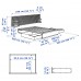 Каркас ліжка IKEA MANDAL береза білий 160x202 см (890.949.48)