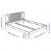 Каркас ліжка IKEA NESTTUN білий ламелі LONSET 160x200 см (891.580.49)