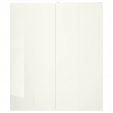 Пара розсувних дверей IKEA HASVIK білий 200x236 см (891.780.09)