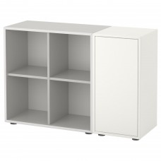 Комбінація шаф на ніжках IKEA EKET білий світло-сірий 105x35x72 см (891.908.79)