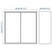 Комбінація настінних шаф IKEA EKET білий темно-сірий світло-сірий 175x25x70 см (891.908.98)