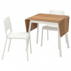 Стіл і 2 стільці IKEA IKEA PS 2012 / TEODORES бамбук білий (892.214.75)