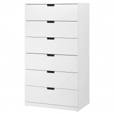 Комод з 6 шухлядами IKEA NORDLI білий 80x145 см (892.394.99)