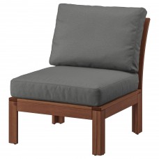Садове крісло IKEA APPLARO коричневий темно-сірий 63x80x84 см (892.599.63)