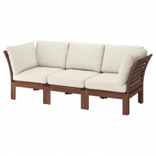 3-місний модульний диван IKEA APPLARO коричневий бежевий 223x80x84 см (892.600.75)