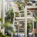Стіл і 2 крісла з підлокітниками IKEA SJALLAND сад балкон світло-коричневий бежевий 71x71x73 см (892.652.09)