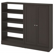 Книжкова шафа IKEA HAVSTA темно-коричневий 162x37x134 см (892.659.02)