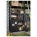 Стеллаж со шкафчиками IKEA BROR черный 170x40x190 см (892.727.09)