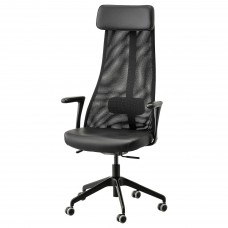 Офісний стілець з підлокітником IKEA JARVFJALLET чорний (892.756.23)